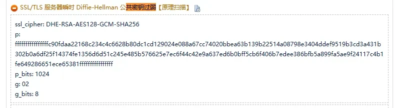 图片[2]-weblogic 全版本 解决 SSL/TLS 服务器瞬时 Diffie-Hellman 公共密钥过弱【原理扫描】-辰安博客