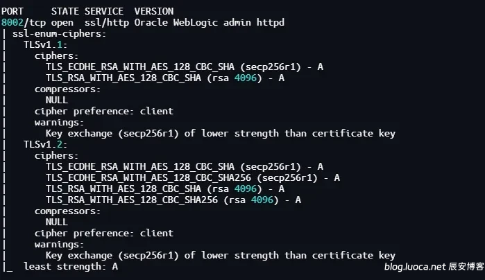 图片[8]-weblogic 全版本 解决 SSL/TLS 服务器瞬时 Diffie-Hellman 公共密钥过弱【原理扫描】-辰安博客